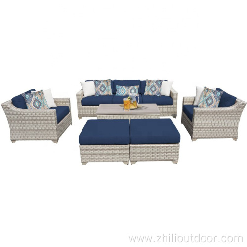 balcony garden patio rattan sofa set